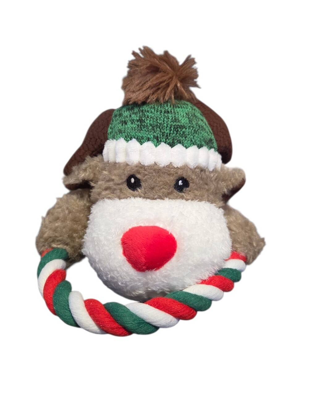 Vibrant Life Dog Plush Reindeer Rope Toy NWT